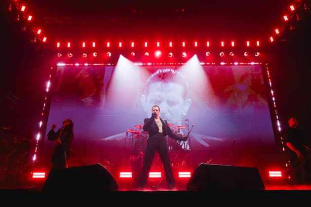 Milan, Achille Lauro performs during the Palazzetti Live 2026 Tour at the Unipol Forum Assago. Pictured: Achille Lauro (singer)  Copyright: xAlessandroxBremecx xipa-agency.netx xx IPA_Agency_IPA73075902