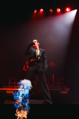 Milan, Achille Lauro performs during the Palazzetti Live 2026 Tour at the Unipol Forum Assago. Pictured: Achille Lauro (singer)  Copyright: xAlessandroxBremecx xipa-agency.netx xx IPA_Agency_IPA73075977