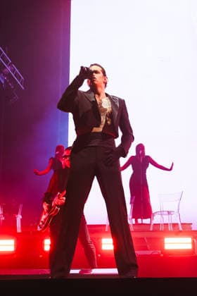 Milan, Achille Lauro performs during the Palazzetti Live 2026 Tour at the Unipol Forum Assago. Pictured: Achille Lauro (singer)  Copyright: xAlessandroxBremecx xipa-agency.netx xx IPA_Agency_IPA73075978