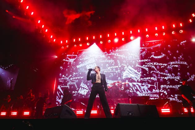 Milan, Achille Lauro performs during the Palazzetti Live 2026 Tour at the Unipol Forum Assago. Pictured: Achille Lauro (singer)  Copyright: xAlessandroxBremecx xipa-agency.netx xx IPA_Agency_IPA73075990