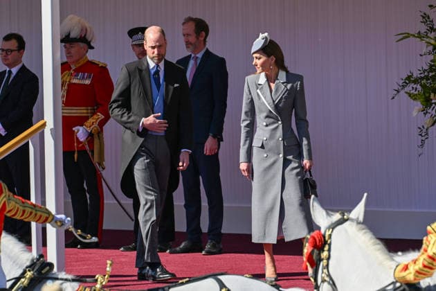 The President of the Federal Republic of Nigeria, Mr. Bola Ahmed Tinubu and First Lady, Mrs. Oluremi Tinubu receive a ceremonial welcome from the King and Queen at Windsor Castle Featuring: William, Prince of Wales, Catherine, Princess of Wales Where: Windsor, United Kingdom When: 18 Mar 2026 Credit: Cover Images EDITORIAL USE ONLY. NOT FOR USE BY NEWSPAPERS BASED IN THE UK. Copyright: xx coverimg55563258