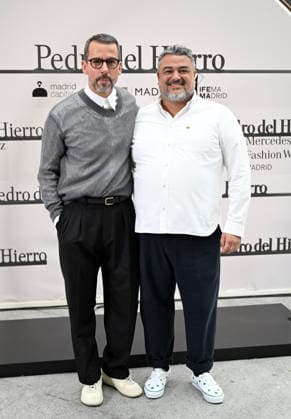 Photocall of the Pedro del Hierro fashion show at Mercedes Benz Fashion Week Madrid Designers Álex Miralles and Nacho Aguayo pose at the Pedro del Hierro fashion show photocall at the 83rd edition of Mercedes Benz Fashion Week Madrid, at the Galería de Cristal del Palacio de Cibeles, on March 18, 2026, in Madrid Spain This years edition will be held from March 17 to 22 FAMOUSES PEDRO DEL HIERRO SHOW José Madrid Madrid Madrid Spain  Copyright: xJosÃ xOlivax 7376807