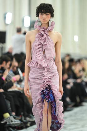Juan Vidal - Mercedes-Benz Fashion Week Madrid, Spain - 18 Mar 2026 A model walks the runway wearing a design by Juan Vidal during Mercedes-Benz Fashion Week de Madrid in IFEMA. Madrid Spain Copyright: xAtilanoxGarciax xSOPAxImagesx photos09094