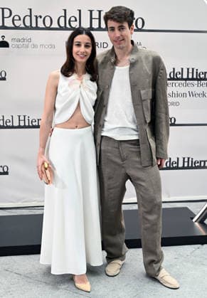 Photocall of the Pedro del Hierro fashion show at Mercedes Benz Fashion Week Madrid Amaia Aberasturi and Oriol Cardona pose at the photocall of the Pedro del Hierro fashion show at the 83rd edition of Mercedes Benz Fashion Week Madrid, at the Galería de Cristal del Palacio de Cibeles, on March 18, 2026, in Madrid Spain This years edition will be held from March 17 to 22 FAMOUSES PEDRO DEL HIERRO SHOW José Madrid Madrid Madrid Spain  Copyright: xJosÃ xOlivax 7376985
