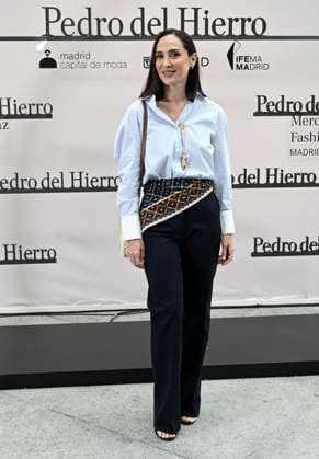Photocall of the Pedro del Hierro fashion show at Mercedes Benz Fashion Week Madrid Tamara Falcó poses at the Pedro del Hierro fashion show photocall at the 83rd edition of Mercedes Benz Fashion Week Madrid, at the Galería de Cristal del Palacio de Cibeles, on March 18, 2026, in Madrid Spain This years edition will be held from March 17 to 22 FAMOUSES PEDRO DEL HIERRO SHOW José Madrid Madrid Madrid Spain  Copyright: xJosÃ xOlivax 7377045