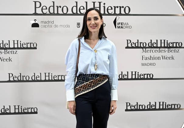 Photocall of the Pedro del Hierro fashion show at Mercedes Benz Fashion Week Madrid Tamara Falcó poses at the Pedro del Hierro fashion show photocall at the 83rd edition of Mercedes Benz Fashion Week Madrid, at the Galería de Cristal del Palacio de Cibeles, on March 18, 2026, in Madrid Spain This years edition will be held from March 17 to 22 FAMOUSES PEDRO DEL HIERRO SHOW José Madrid Madrid Madrid Spain  Copyright: xJosÃ xOlivax 7377047
