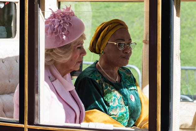 March 18, 2026, Windsor, England, United Kingdom: Queen CAMILLA (L) and First Lady of Nigeria OLUREMI TINUBU travel in a carriage towards Windsor Castle during the State Visit to the United Kingdom by the President of Nigeria Bola Tinubu and the First Lady Oluremi Tinubu. Windsor United Kingdom - ZUMAs371 20260318_zip_s371_004 Copyright: xWiktorxSzymanowiczx