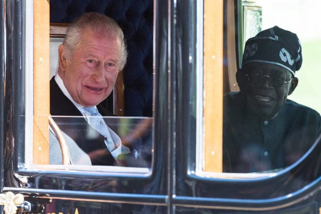 March 18, 2026, Windsor, England, United Kingdom: King CHARLES III (L) and President of Nigeria BOLA TINUBU travel in a carriage towards Windsor Castle during the State Visit to the United Kingdom by the President of Nigeria Bola Tinubu and the First Lady Oluremi Tinubu. Windsor United Kingdom  - ZUMAs371 20260318_zip_s371_008 Copyright: xWiktorxSzymanowiczx