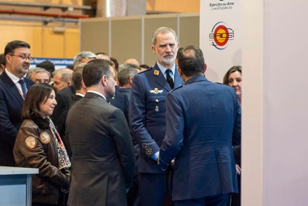 The King attends the technological demonstration days of the Connected, Sustainable and Intelligent Air Base BASCI King Felipe VI attends the technological demonstration days of the Connected, Sustainable and Intelligent Air Base BACSI , at Los Llanos Air Base, on March 18, 2026, in Albacete, Castilla La Mancha Spain The Kings visit is part of the inauguration of the Technological Demonstration Days BACSI 2026, an Air and Space Army exercise that shows digitalization, connectivity and sustainability projects for air bases, with the presence of companies, universities and demonstrations at Los Llanos Air Base 18 MARCH 2026 Víctor Ferná Albacete Castilla La Mancha Albacete Castilla La Mancha Castilla La Mancha Espana  Copyright: xVictorxFernandezx 7377326