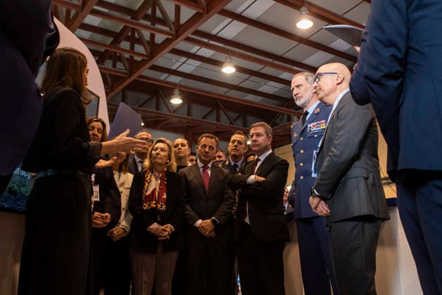The King attends the Technological Demonstration Days of the Connected, Sustainable and Intelligent Air Base BASCI King Felipe VI together with the President of Castilla La Mancha, Emiliano García Page, attends the Technological Demonstration Days of the Connected, Sustainable and Intelligent Air Base BACSI , at the Los Llanos Air Base, on March 18, 2026, in Albacete, Castilla La Mancha Spain The Kings visit is part of the inauguration of the BACSI 2026 Technology Demonstration Days, an Air and Space Army exercise that shows digitalization, connectivity and sustainability projects for air bases, with the presence of companies, universities and demonstrations at Los Llanos Air Base 18 MARCH 2026 Víctor Ferná Albacete Castilla La Mancha Alba  Copyright: xVictorxFernandezx 7377371