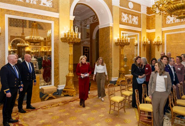 18-03-2026 Palace Queen Maxima attended the Indispensable Links (Onmisbare Schakels) meeting of the Orange Fund in the Grote Balzaal at palace Noordeinde in The Hague. Â  Copyright: xPPEx