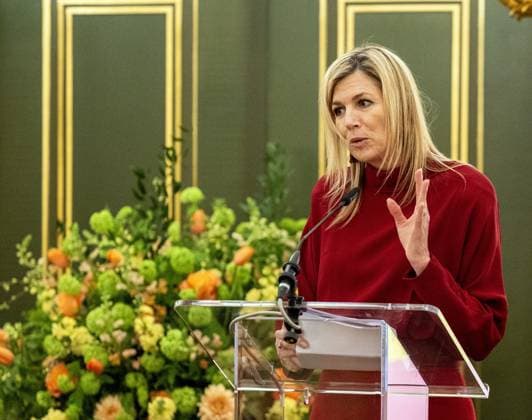 Den Haag, The Netherlands, 2026-03-18 16:01:57 THE HAGUE, 18-03-2026, Noordeinde Palace. Queen Maxima attends the Indispensable Links meeting of the Orange Fund at Noordeinde Palace. The meeting focuses on strengthening the social sector. PHOTO: NLBeeld Patrick van Emst Credit: NL Beeld Patrick van Emst  Copyright: xx x