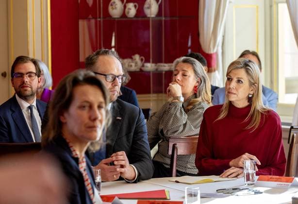 Queen Maxima at Meeting on Strengthening Social Initiatives - the Hague Queen Máxima attends the Indispensable Links meeting of the Orange Fund at Noordeinde Palace, The Hague, Netherlands on March 18, 2026. The meeting focuses on strengthening the social sector. Photo by NLBeeld Patrick van Emst Bruno Press ABACAPRESS.COM Netherlands  Copyright: xBrunoxPress ABACAx