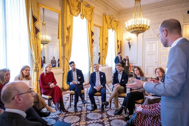 Queen Maxima at Meeting on Strengthening Social Initiatives - the Hague Queen Máxima attends the Indispensable Links meeting of the Orange Fund at Noordeinde Palace, The Hague, Netherlands on March 18, 2026. The meeting focuses on strengthening the social sector. Photo by NLBeeld Patrick van Emst Bruno Press ABACAPRESS.COM Netherlands  Copyright: xBrunoxPress ABACAx
