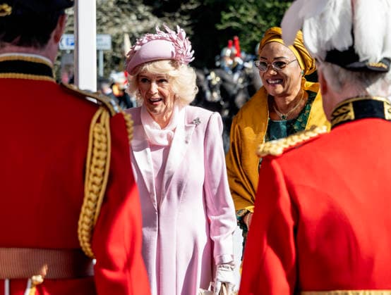. 18 03 2026. Windsor , United Kingdom. King Charles III, Queen Camilla ,Prince William and Kate Middleton, the Prince and Princess of Wales, with President of Nigeria Bola Ahmed Tinubu and First Lady Oluremi Tinubu ,as they arrive in Windsor on the first day of their state visit to the UK.  xi-Imagesx xPoolx IIM-26645-0116