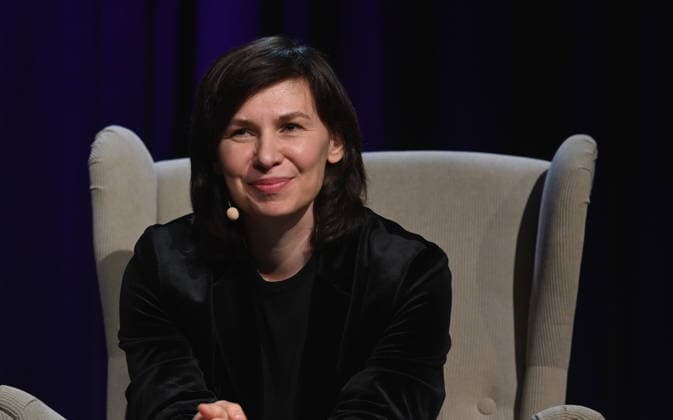 Author Tanja Maljartschuk reads and speaks at Lit Cologne, the international literature festival