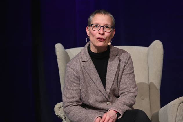 Author Claudia Dathe reads and speaks at Lit Cologne, the international literature festival