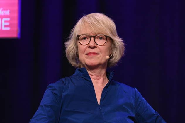 author Meike Winnemuth reads and speaks at Lit Cologne, the international literature festival