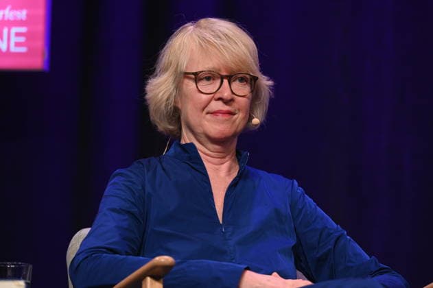 author Meike Winnemuth reads and speaks at Lit Cologne, the international literature festival