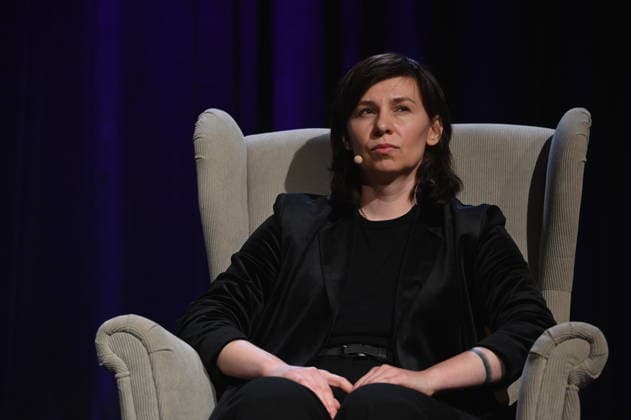 Author Tanja Maljartschuk reads and speaks at Lit Cologne, the international literature festival