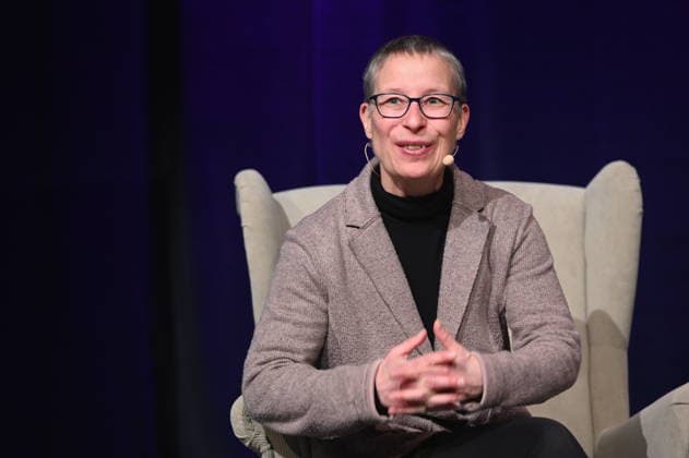 Author Claudia Dathe reads and speaks at Lit Cologne, the international literature festival