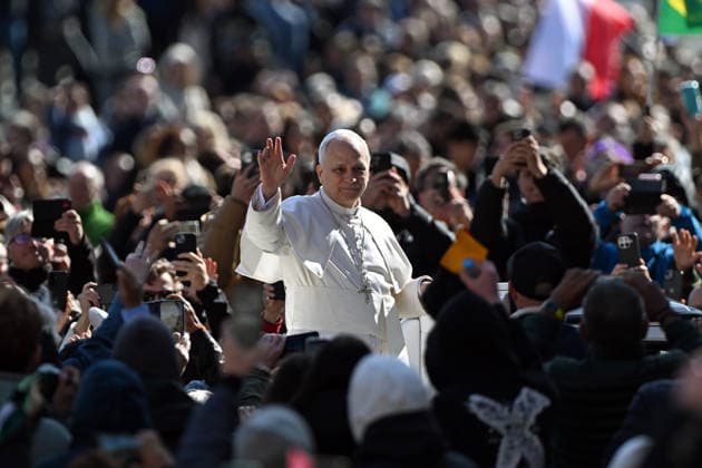 ITALY - POPE LEO XIV DURING THE WEEKLY GENERAL AUDIENCE AT ST PETER S SQAUTE IN THE VATICAN - 2026 3 18 Italy, Rome, Vatican, 2026 3 18 .Pope Leo XIV a during the weekly general audience at St Peter s Square in The Vatican EDITORIAL USE ONLY - NO BOOKS Copyright: xALESSIAxGIULIANIx