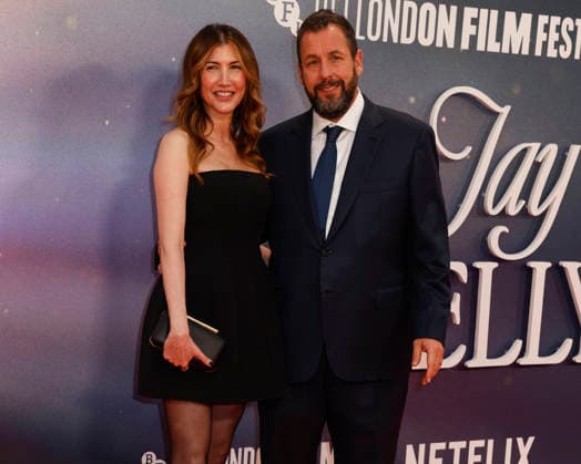 October 10, 2025, London, United Kingdom: Jackie Sandler and Adam Sandler attend the 69th BFI London Film Festival: Jay Kelly Headline Gala at the Royal Festival Hall in Waterloo, London. London United Kingdom - ZUMAs197 20251010_aab_s197_071 Copyright: xCatxMorleyx