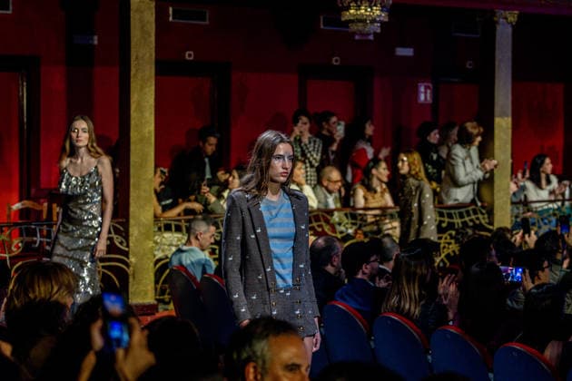Teresa Helbig fashion show at Mercedes Benz Fashion Week Madrid Several models during the Teresa Helbig fashion show at Mercedes Benz Fashion Week Madrid, on March 18, 2026, in Madrid Spain The designer presents her new collection, characterized by handcrafted elegance, meticulous embroidery and a contemporary aesthetic MARCH 18, 2026 FASHION MODEL SHOW COLLECTION ELEGANCE EMBROIDERY MBFW Madrid Madrid Madrid Spain  Copyright: xRicardoxRubiox 7378774