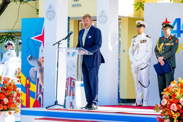 King visits Aruba to celebrate forty years of Status Aparte. Aruba 18 Mar 2026 King Willem-Alexander attends the central commemoration ceremony in Aruba on the occasion of forty years of Status Aparte and fifty years of the Aruban flag and national anthem. The ceremony was all about national unity, identity and the common history of the kingdom. Oranjestad Aruba  Copyright: xMischaxSchoemakerx