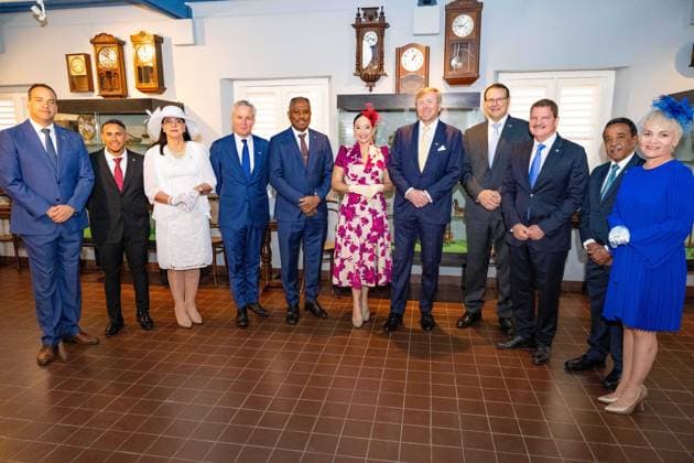 King visits Aruba to celebrate forty years of Status Aparte. Aruba 18 Mar 2026 King Willem-Alexander starts his visit to Aruba with a visit to Fort Zoutman. Here he spoke with the faction leaders of the States of Aruba and members of the Council of Ministers. Oranjestad Aruba  Copyright: xMischaxSchoemakerx