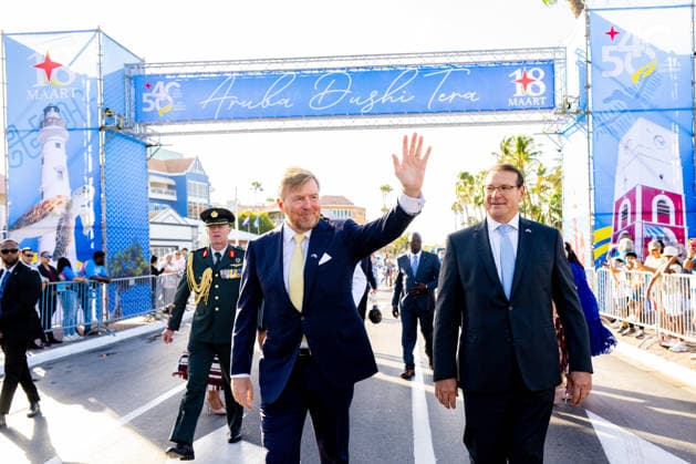 King visits Aruba to celebrate forty years of Status Aparte. Aruba 18 Mar 2026 King Willem-Alexander attends the central commemoration ceremony in Aruba on the occasion of forty years of Status Aparte and fifty years of the Aruban flag and national anthem. The ceremony was all about national unity, identity and the common history of the kingdom. Oranjestad Aruba  Copyright: xMischaxSchoemakerx