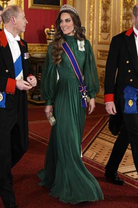 Nigerian State visit to the UK The State Banquet for The President, Bola Ahmed Tinubu, and First Lady of Nigeria, Oluremi Tinubu, on the first day of their State visit to the UK, at Windsor Castle, Windsor, Berkshire, UK, on the 18th March 2026. Picture by Aaron Chown WPA-Pool Windsor Windsor Castle Berkshire United Kingdom  WHA-0814