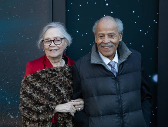 Barbara Dwight and Ed Dwight arrive on the red carpet at the premiere of Project Hail Mary at Josie Robertson Plaza on Wednesday, March 18, 2026 in New York City.  NYP20260318503 SERENAxXUxNING