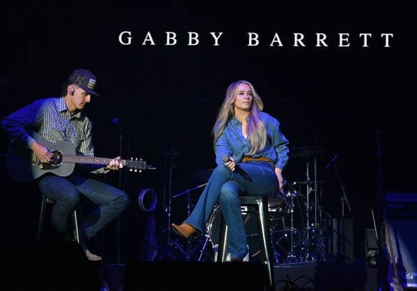 Warner Records Nashville -CRS 2026 Cade Foehner and Gabby Barrett onstage at Warner Records Nashville Lunch and Performance during CRS 2026 at the Omni Nashville Hotel on March 18, 2026 in Nashville, Tennessee. Nashville Omni Nashville Tennessee USA Copyright: xTammiexArroyo AFF-USA.comx