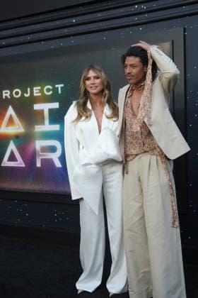 March 18, 2026, New York, Ny, USA: HEIDI KLUM and HENRY SAMUEL attend the Project Hail Mary New York Premiere, Red Carpet Arrivals, .Lincoln Center, NYC.March 18, 2026. New York USA - ZUMAms4_ 20260318_faf_ms4_040 Copyright: xSoniaxMoskowitzxGordonx