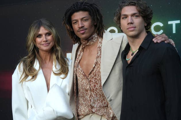 March 18, 2026, New York, Ny, USA: HEIDI KLUM, HENRY SAMUEL and ELIAS BECKER attend the Project Hail Mary New York Premiere, Red Carpet Arrivals, .Lincoln Center, NYC.March 18, 2026. . HEIDI KLUM attends the Project Hail Mary New York Premiere, Red Carpet Arrivals, .Lincoln Center, NYC.March 18, 2026. New York USA - ZUMAms4_ 20260318_faf_ms4_041 Copyright: xSoniaxMoskowitzxGordonx