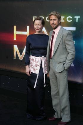 March 18, 2026, New York, Ny, USA: SANDRA HULLER and RYAN GOSLING attend the Project Hail Mary New York Premiere, Red Carpet Arrivals, .Lincoln Center, NYC.March 18, 2026. New York USA - ZUMAms4_ 20260318_faf_ms4_047 Copyright: xSoniaxMoskowitzxGordonx