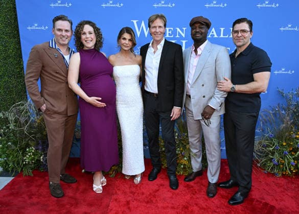 ˜When Calls the Heart™ and ˜Hope Valley: 1874™ Celebration Ben Rosenbaum, Erin Krakow, Lori Loughlin, Jack Wagner, Viv Leacock and Kavan Smith arriving to ˜When Calls the Heart™ and ˜Hope Valley: 1874™ Celebration at The Sun Rose on March 18, 2026 in West Hollywood, CA. West Hollywood The Sun Rose California USA Copyright: xLISAxOConnor AFF-USA.comx