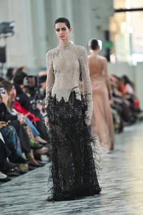 Claro Couture - Mercedes-Benz Fashion Week Madrid A model walks the runway wearing a design by Claro Couture during Mercedes-Benz Fashion Week de Madrid in IFEMA, 18 March 2026 Spain Madrid Spain Copyright: xAtilanoxGarciax xSOPAxImagesx photos09228