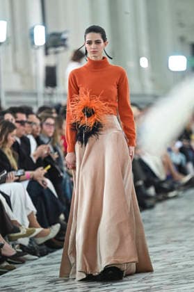 Claro Couture - Mercedes-Benz Fashion Week Madrid A model walks the runway wearing a design by Claro Couture during Mercedes-Benz Fashion Week de Madrid in IFEMA, 18 March 2026 Spain Madrid Spain Copyright: xAtilanoxGarciax xSOPAxImagesx photos09206