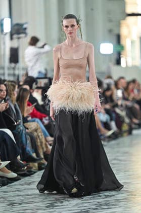Claro Couture - Mercedes-Benz Fashion Week Madrid A model walks the runway wearing a design by Claro Couture during Mercedes-Benz Fashion Week de Madrid in IFEMA, 18 March 2026 Spain Madrid Spain Copyright: xAtilanoxGarciax xSOPAxImagesx photos09208