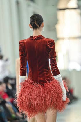 Claro Couture - Mercedes-Benz Fashion Week Madrid A model walks the runway wearing a design by Claro Couture during Mercedes-Benz Fashion Week de Madrid in IFEMA, 18 March 2026 Spain Madrid Spain Copyright: xAtilanoxGarciax xSOPAxImagesx photos09165