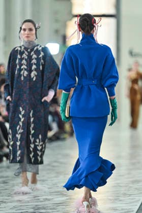 Claro Couture - Mercedes-Benz Fashion Week Madrid A model walks the runway wearing a design by Claro Couture during Mercedes-Benz Fashion Week de Madrid in IFEMA, 18 March 2026 Spain Madrid Spain Copyright: xAtilanoxGarciax xSOPAxImagesx photos09169