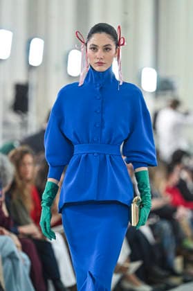 Claro Couture - Mercedes-Benz Fashion Week Madrid A model walks the runway wearing a design by Claro Couture during Mercedes-Benz Fashion Week de Madrid in IFEMA, 18 March 2026 Spain Madrid Spain Copyright: xAtilanoxGarciax xSOPAxImagesx photos09160