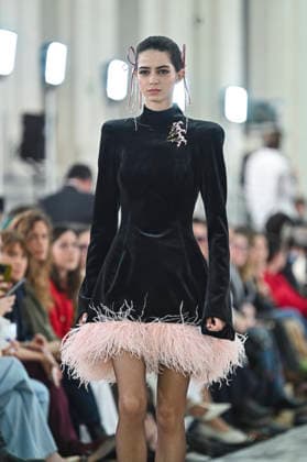 Claro Couture - Mercedes-Benz Fashion Week Madrid A model walks the runway wearing a design by Claro Couture during Mercedes-Benz Fashion Week de Madrid in IFEMA, 18 March 2026 Spain Madrid Spain Copyright: xAtilanoxGarciax xSOPAxImagesx photos09161