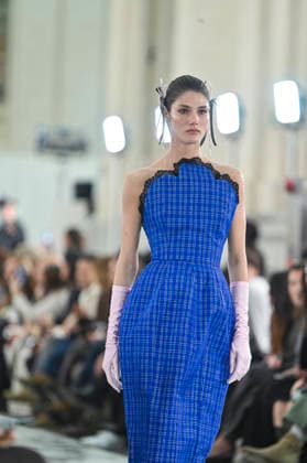 Claro Couture - Mercedes-Benz Fashion Week Madrid A model walks the runway wearing a design by Claro Couture during Mercedes-Benz Fashion Week de Madrid in IFEMA, 18 March 2026 Spain Madrid Spain Copyright: xAtilanoxGarciax xSOPAxImagesx photos09151