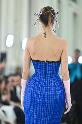 Claro Couture - Mercedes-Benz Fashion Week Madrid A model walks the runway wearing a design by Claro Couture during Mercedes-Benz Fashion Week de Madrid in IFEMA, 18 March 2026 Spain Madrid Spain Copyright: xAtilanoxGarciax xSOPAxImagesx photos09152