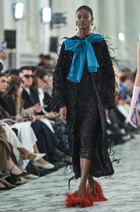 Claro Couture - Mercedes-Benz Fashion Week Madrid A model walks the runway wearing a design by Claro Couture during Mercedes-Benz Fashion Week de Madrid in IFEMA, 18 March 2026 Spain Madrid Spain Copyright: xAtilanoxGarciax xSOPAxImagesx photos09153