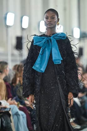 Claro Couture - Mercedes-Benz Fashion Week Madrid A model walks the runway wearing a design by Claro Couture during Mercedes-Benz Fashion Week de Madrid in IFEMA, 18 March 2026 Spain Madrid Spain Copyright: xAtilanoxGarciax xSOPAxImagesx photos09154