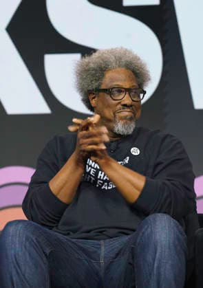 March 18, 2026: Austin, Texas. W. Kamau Bell, left, and Jane Fonda take part in the keynote Say It Louder: Artists, Activism & the First Amendment at the SXSW Conference. - ZUMAda1_ 20260318_zap_da1_001 Copyright: xSandraxDahdahx